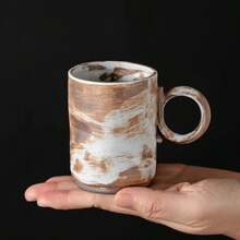 Handmade Vintage Ceramic Coffee Mug, Creative Rustic Teacup, Unique Design Espresso Cup For Afternoon Tea - Multicolor - View 4