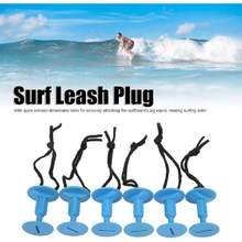 Surf Rope Plug 6Pcs Tabla de Surf Leash Leg para Tabla de Surf Paddle Body Board Tabla de Surf Accesorio,38260671 - azul real - Ver 2