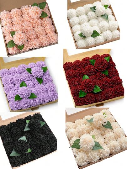 25pcs Dahlia Foam Artificial Flowers, Real Touch Fake Flowers, Home Decor, Graduation Decor, Outdoor Party, Gift, Wedding Centerpiece (Excluding Leaves)