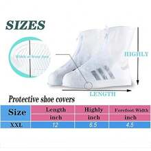 CYPN2 Pares Cubre Zapatos Impermeable Cubiertas para Zapatos Antideslizante Plegabl de Reutilizable Barro Ducha de Lluvia Contramedida de Lluvia Aplicable a Hombres 41-44Fashion - 219767217 - Ver 3