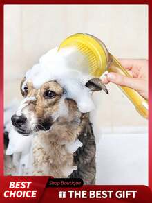 1支装狗狗洗澡刷，狗狗洗发刷，猫咪洗发刷，狗狗美容刷，猫咪美容刷，幼犬美容刷，狗狗洗澡刷，幼犬美容刷，猫咪洗澡刷 - 彩色 - 查看 3