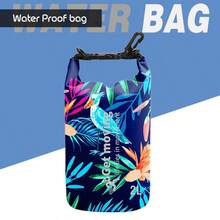 Digital Print Waterproof Bag, Suitable For Beach, River Trekking, Snorkeling, Swimming, Outdoor Travel, Single/Double Shoulder Storage Bucket Bag