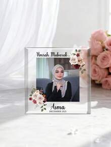 Customized Hajj Blessing Acrylic Plaque, Personalized Islamic Gift, Customizable Text Islamic Gift, Umrah Blessing Gift, Umrah, Ramadan Blessing, Ramadan, Eid Al-Fitr Blessing, Personalized Gift For Dad, Wife, Mom