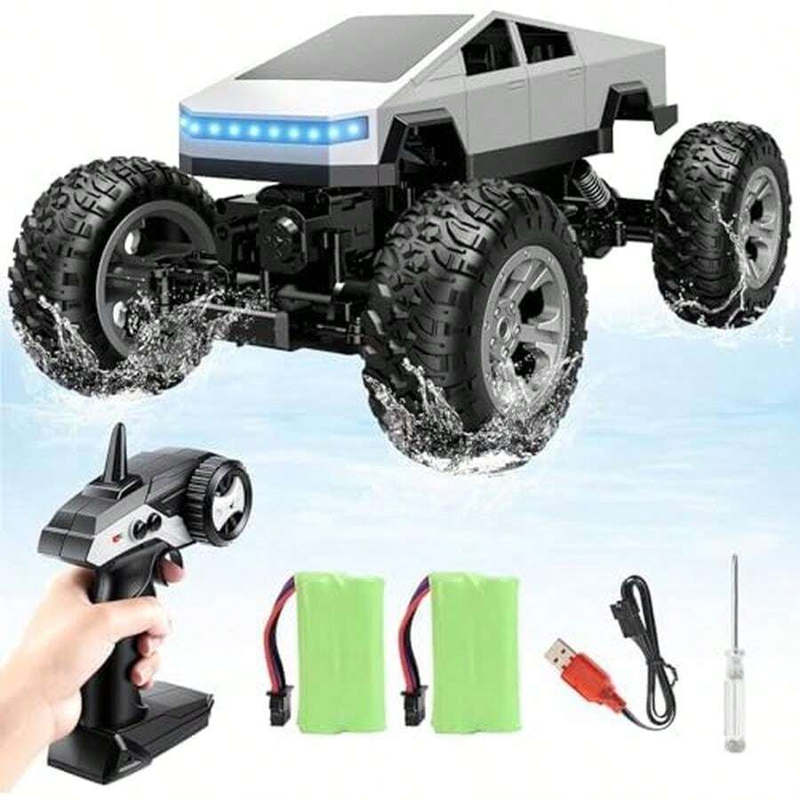 Camiones de Juguete para niños con RV, Motocicleta, 1/32 Camiones de Juguete de Metal Fundido a Troquel con Luces y Sonidos, Regalo Ideal (A) - B - Ver 1