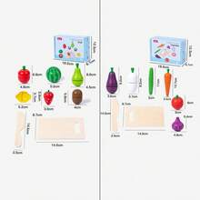 1pc Wooden Pretend Play Food Cutting Fruit Toy, Kitchen Vegetable Simulation Game, Suitable For Children 3+
