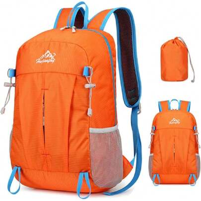 Mochila Plegable, Mochila Senderismo 40L, Ligera, Backpack con Multiples Compartimentos, Transpirable y Ligera, para Senderismo, Campamento, Escalada, Ciclismo, Pesca,38342142