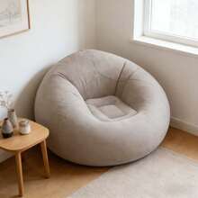 99*58厘米豆袋椅，充气露营椅，充气懒人沙发，充气椅，可折叠便携充气椅，适用于客厅、卧室、阅览室、旅行等场合