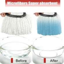 Mop Replace Head, 3 Pack Spin Mop Replacement Head Easywring 1-Tank System, Easy Cleaning, Microfiber, Machine Washable - trắng - Xem 4