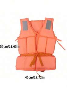 1pc High Buoyancy Life Jacket Vest, Extra Large Buoyancy Oxford Cloth Fishing Boat Adult Foam Life Vest - Multicolor - View 6