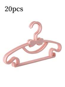 20pcs/10pcs Plastic Children's Hangers, Non- Waterproof Clothes Drying Rack, Baby Clothes Organizer - Multicolor - View 12