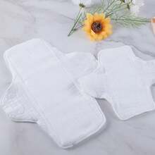 3 st läckagesäkra bindor - Dubbelsidig bomullsgasväv, mellanlager av mikrofiber - Omedelbar absorption och vattenlåsning - Dold spänne, anti-förskjutning, läckagesäker - Hudvänlig, andningsbar, återanvändbar, tvättbar