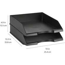 File Storage Boxes - Black - View 2