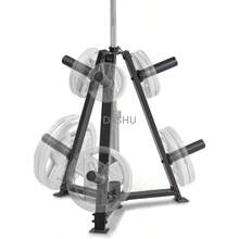 Soporte para Platos Olímpicos de 2 Pulgadas, Estante de Almacenamiento para Pesas de Gimnasio en Casa - Triangular-Negro - Ver 1