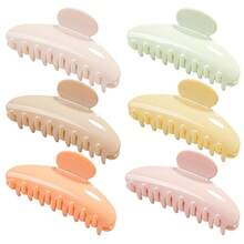 6 Pack Cute Heart - Shaped Hair Clips - Winter & Spring Colors (Mint Green, Brown, Yellow, Etc), Hair Accessoriesvalentine's Day PT1O - 3 - Xem 8