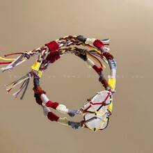 1Piece Hand-Woven Natural Stone Flower Bracelet, Forest-Style Fresh Niche Design For Women Daily Wear Date Gift All Seasons Fashion Jewelry - Phong cách Chín - Xem 13