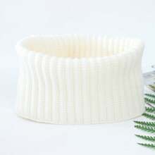 1pc Warm Knitted Neck Gaiter, Unisex Thick Neck Scarf For Autumn/Winter - Warm Scarf - View 11