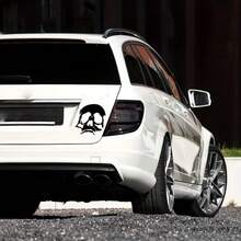 Car Skull Creative Decal, Car Fuel Door Sticker, Suitable For Cars, Laptops, Helmets, Trucks, SUVs And Motorcycles - Waterproof Sticker - Horror Skull Pattern, Easy To Apply, Car Decoration Accessories ,Car Accessories ,Car Decals ,Car Decor ,Car Stickers ,Car Essentials ,Car Stuff - A - View 3