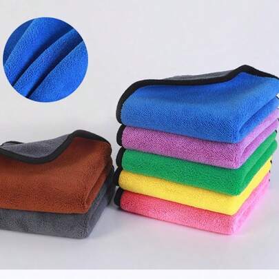 10/5/1 Piezas de toallas de coche de microfibra de gamuza ultra fina - Súper absorbente, súper grueso, tela no tejida para pulir, lavar y secar, otras herramientas de limpieza