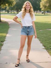 女士方头高跟凉鞋，性感露趾设计，可调节系带，夏季时尚高跟鞋 - 黑色 - 查看 8