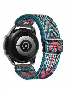 20mm 22mm Elastic Single Loop Woven Watch Band Compatible With Samsung Galaxy Watch 7 FE 6 5 4 40mm 44mm, Galaxy Watch 6 4 Classic, Galaxy Watch 5Pro 45mm/ Watch 4 Classic 42mm 46mm, Galaxy Watch 3 41mm, Galaxy Active2, Suitable For Women And Men - Multicolor - View 2