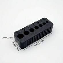 1/4件套精密公制钻头导向器 - 通用工具，适用于4-10毫米钻头，非常适合木工和金属加工。 - 彩色 - 查看 15