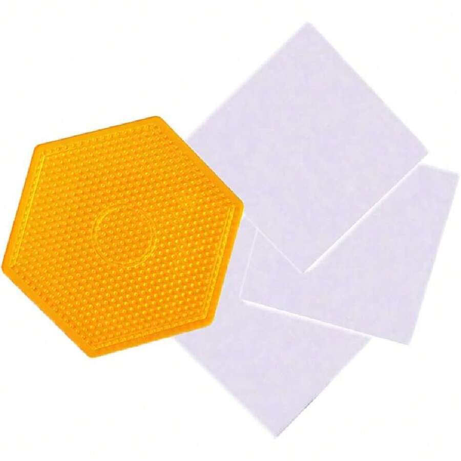 Pegboard Base Hexagonal Hama Beads Midi para Cuentas Midi 5mm Incluye Hojas de Papel para Planchar,38265844 - Multicolor - Ver 1