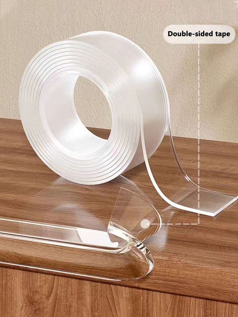 3 Meters Long, Single Pack, Heavy Duty Residue-Free Double-Sided Tape, Multi-Scene Applicable, Can Be Cut - Transparent - View 1