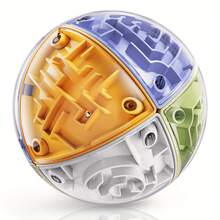 3D Maze Cube Puzzle, Brain Teaser Toy To Promote Brain Development, Fun Toy For Children, Birthday Party Gift, Suitable For Kids 3+ Years Old, Multiple Colors, Made Of ABS Material - Multicolor - View 4