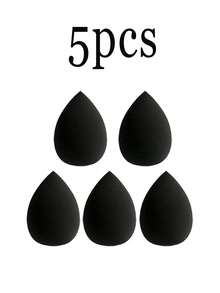 Bộ 5 bông mút trang điểm đa năng màu đen, bông mút tán kem nền, bông mút trang điểm dạng lỏng/kem/phấn mịn màng, bông mút hình giọt nước, dụng cụ trang điểm dùng được cả khô và ướt, bông mút che khuyết điểm mềm mại chuyên nghiệp, bộ bông mút trang điểm mềm mại, dụng cụ trang điểm đa năng, thích hợp dùng cho kem nền, phấn phủ, che khuyết điểm, bông phấn phủ, bông mút tán kem nền, bông mút trang điểm, giá cả phải chăng, thích hợp làm quà Giáng sinh, mỹ phẩm, dụng cụ trang điểm, hàng giá rẻ chất lượng tốt, quà tặng, quà Giáng sinh, quà khuyến mãi, du lịch, đồ dùng giá rẻ, đồ dùng cần thiết khi đi du lịch. - màu đen - Xem 10