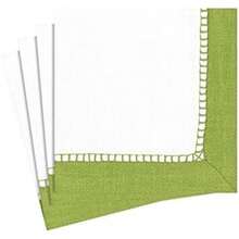 Entertaining with Caspari Servilletas de papel para cóctel, Linen , 1(Verde brillante) - Multicolor - Ver 1