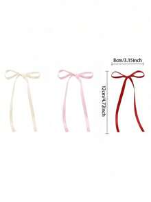 10pcs Elegant Red Fabric Bow Cake Toppers, Suitable For Wedding, Birthday, Bridal Shower, Graduation - Craft, Party Favor, Gift Wrapping, Cake Decorations, Holiday Cake Decor, Decorative Bows - Multicolor - View 5