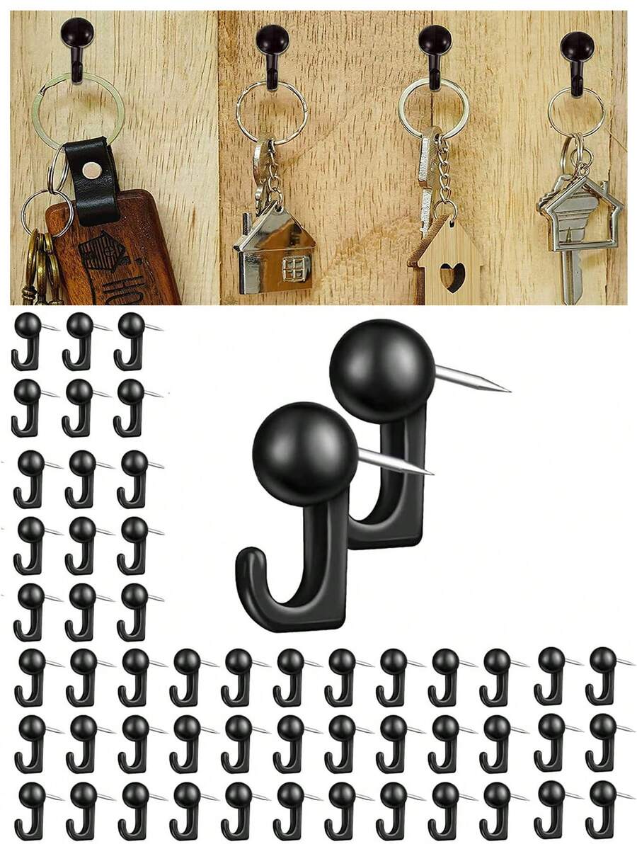 20/50pcs Music Note Push Pins, Suitable For Cork Board, Wall Hanging, Bulletin Board, Christmas Decoration, Great Gift For Friends And Valentine's Day - Multicolor - View 1