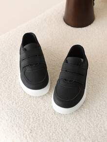 1 Pair Women Casual Canvas Sneakers, Versatile Student Shoes - Black - View 5