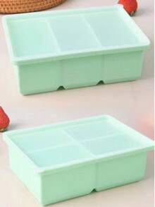 1/2个带盖硅胶冰格 - 柔韧可重复使用的大号冰格模具，容量1杯，适用于汤、炖菜、酱汁，可用洗碗机清洗，非常适合圣诞节、万圣节、复活节、感恩节和其他节日。 - 彩色 - 查看 23