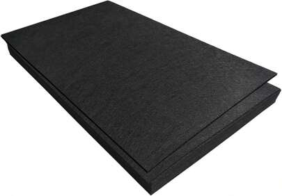 Jtnohx Felt For Crafts, 16 Pcs Felt Fabric, 7"*11.3" Stiff Felt Sheets, Craft Felt Square For Sewing (Black)