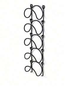 1件/3件/5件装 新款多功能铁艺壁挂式可互连酒架，多层铁艺壁挂架，适用于客厅、浴室，金属挂架 [含挂钩]