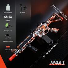 M416/M4A1 电动水弹枪 - 自动户外玩具，适合团队活动 - 生日、复活节、万圣节和感恩节的完美礼物（不含子弹） - 彩色 - 查看 3
