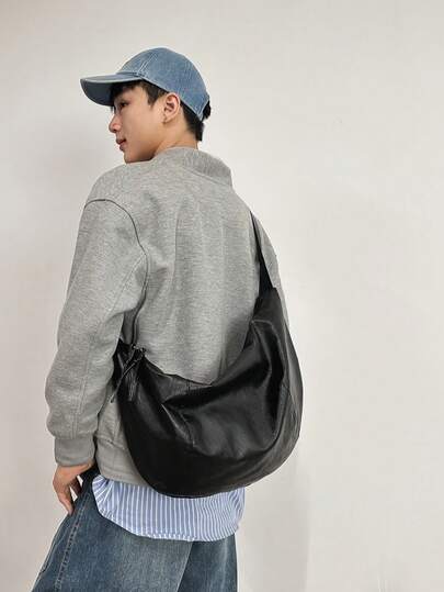 26.20cm*25.50cm*1.60cm Men's Daily Commute Large Capacity Messenger Bag