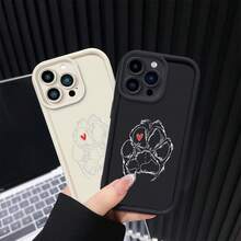 AVAILABLE FORIPHONE16PHONE CASE15/PROMAX/PLUS/14/MINI/12/5/E/XS/11/X/XR/13SAMSUNGSPLUS/GALAXYA065G325G/324G/PLUS/155G/144G/135G/064G/20/GALAXYA54/35/34/GALAXIAS25/2/MINIMALIST/CARTOON/TPU SOFT SHELL - LMX434 - Negro - Ver 1