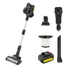 Vandise 3-In-1 Cordless Vacuum Cleaner (Handheld/Stick/Car Use) With 130,000 RPM Powerful Motor | Extra-Long 60-Min Runtime | Specialized For Pet Hair, Deep Carpet & Hardwood Floor Cleaning | Includes Rechargeable Battery & Multiple Attachments - 深灰色 - 查看 11