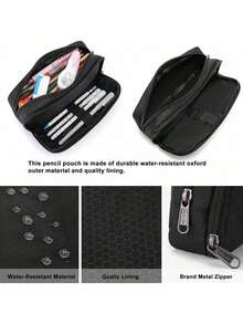 0.5mm Black Ink Retractable Hedgehog Ballpoint Pen, Suitable For Office And School, Unisex, Cute Design, Convenient To Carry, Ideal Stationery. Large Capacity Multi-Layer Pencil Case, Back To School Essential, Office Supplies, Valentine's Day Gift. - Multicolor - View 3