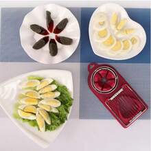 1PC 2-In-1 Multifunctional Egg Slicer Cutter - Hard Boiled Egg Chopper Divider Dicer - Kitchen Gadget, ABS Material, Uncharged, Food- Design For Efficient Egg Preparation, Egg Slicer For Hard Boiled Eggs, Food Preparation Tool, Modern Kitchenware, Durable Kitchen Tool - Multicolor - View 7