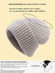1pc Children's Knitted Hat, Warm And Windproof For Autumn/Winter, Thick And High Quality, Suitable For Boys And Girls Outdoor Play - 1PC - View 3