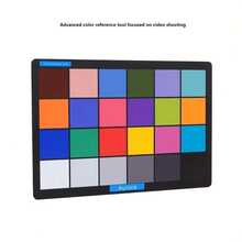 24-Color Professional Color Calibration Card With 24-Step Color Scale (Including White Balance) - Suitable For DSLR/Mirrorless Cameras, Video Post-Production And Film Grading - Essential Tool For Photographers And Videographers