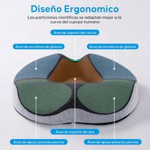 CYPNCojines para SillasCojín de Asiento de Dona Cojin para Coxis y Ciatica Lumbar Cojín de Espuma Memoria para Mejorar Postura y Reducir Dolores de Espalda Cojín para Asiento de Coche y OficinaFashion - 219619413 - Ver 6