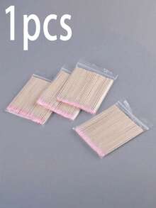 100/300/500pcs Cotton Tipped Wooden Manicure Sticks, Cleaning Swabs, Wooden, For Nail Care Details Correction And Removal, 10cm, Nail Art Supplies, Nail Tools, Nail Art Tools, Back To School, Nails, Nail Tools (Suitable For Nail Stickers)