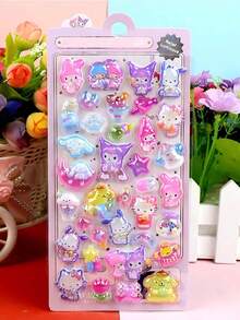 不重复图案防水文具贴纸礼盒，生日礼物 - 彩色 - 查看 2