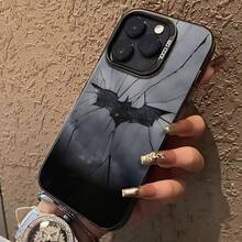 1 pieza Funda protectora de teléfono con marco grande con diseño de murciélago compatible con iPhone 7 8 7Plus 8Plus X XS XR XSMAX 11 11PRO 11PROMAX 12 12PRO 12PROMAX 13 13PRO 13PROMAX 14 14PRO 14PROMAX 15 15PRO 15PLUS 15PROMAX 16 16Pro 16Plus 16Promax IPhone17 IPhone17Air IPhone17PRO IPhone17PROmax y series - Multicolor - Ver 4