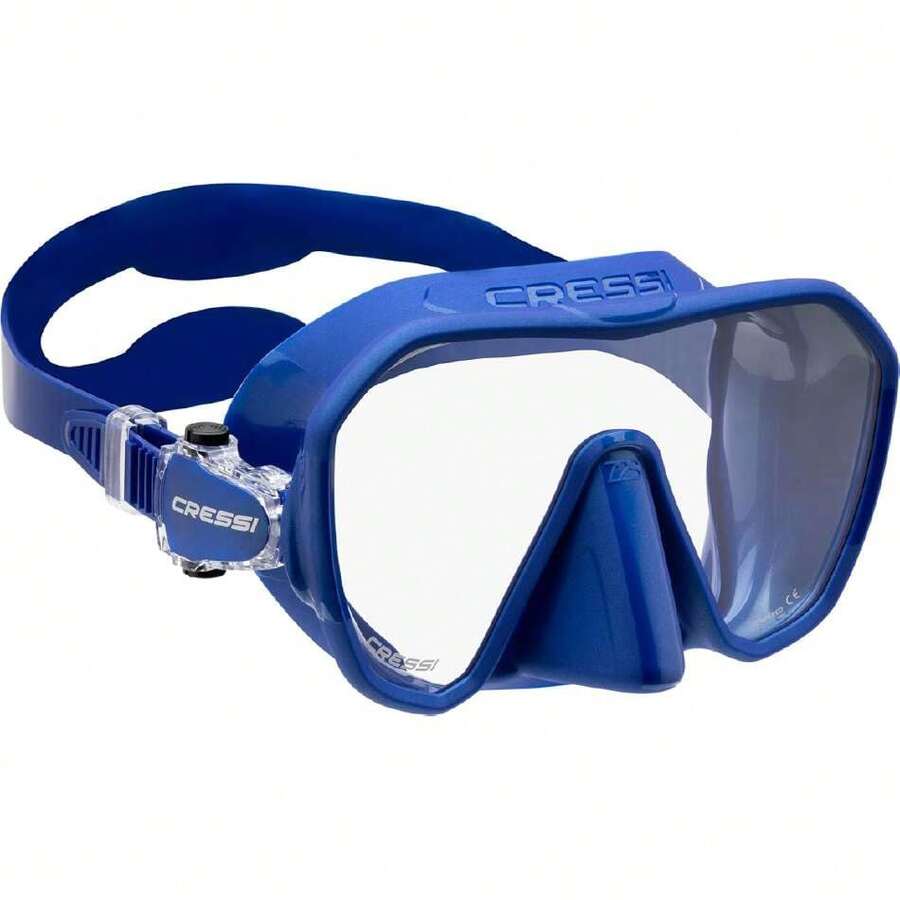 Adult Frameless Diving Mask - Wide View Mono Lens - Low Internal Volume - Pure Soft Silicone - ZS2: Designed in Italy by ,38257452 - Marrón Chocolate - Ver 1