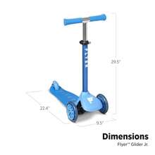 JCH-Flyer Glider Jr. EZ Steer Toddler Scooter - Azul - Ver 4